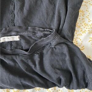 Free People boho cutout flowy long sleeve top